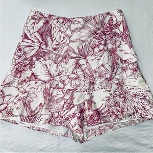 EXPRESS Floral Ruffle Shorts